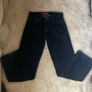 Vintage | rare Levi's 529 low rise straight dark wash baggy jeans